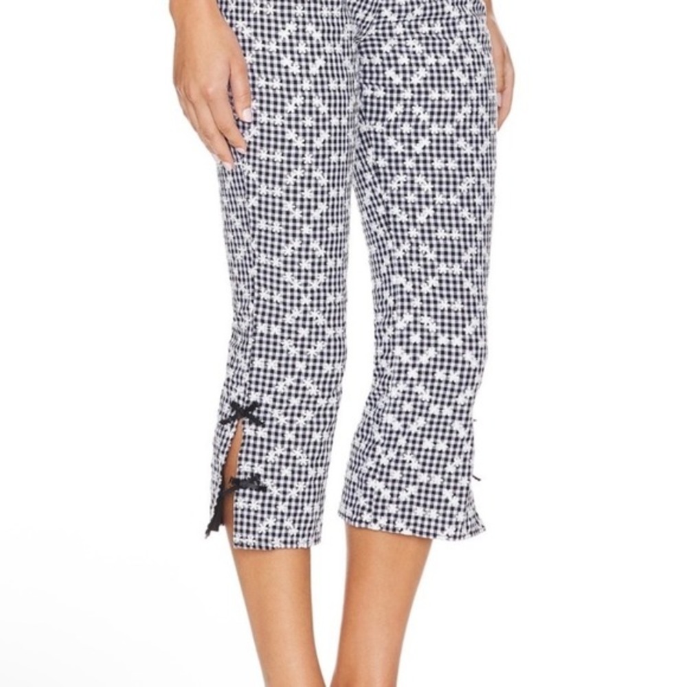 For Love & Lemons‎ Mimi pants black and white gingham xs